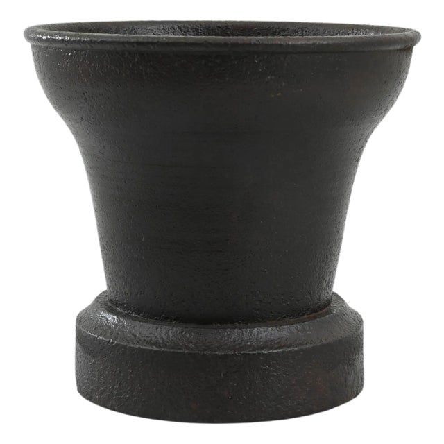 19th Century French Cast Iron Mortar For Sale