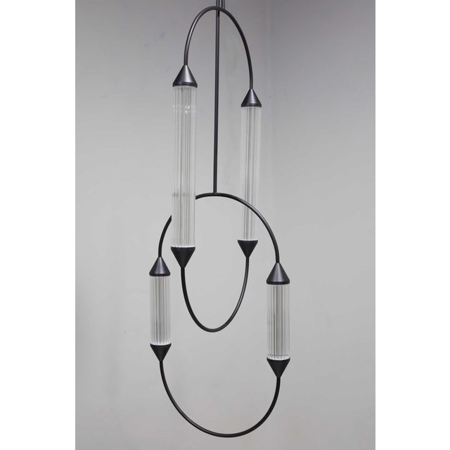Giopato & Coombs Cirque Chandelier in Brushed Bronze For Sale - Image 4 of 8