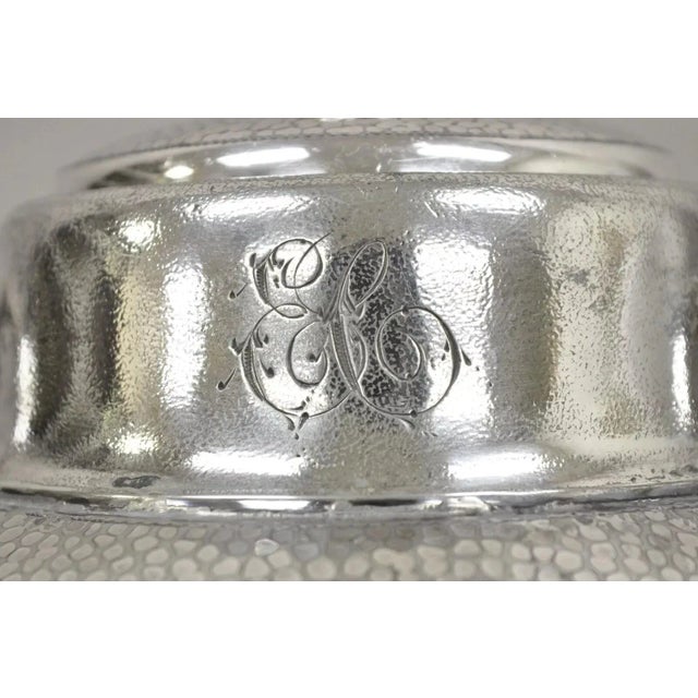 1900 - 1909 Antique Victorian Silver Plated Hand Hammered Samovar Coffee Pot Warmer For Sale - Image 5 of 12