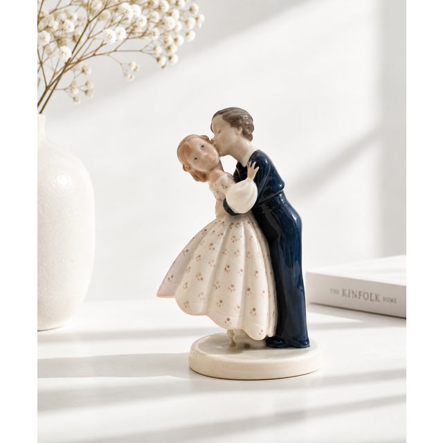 Danish porcelain figurine designed by claire weiss for bing & grøndahl, model no. 2162. known as “youthful boldness” /...