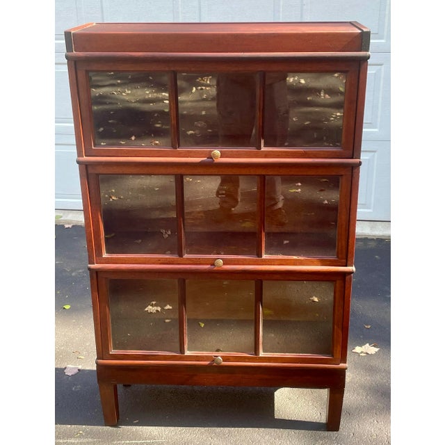 Antique Macey Arts and Crafts Barrister Bookcase For Sale - Image 12 of 12