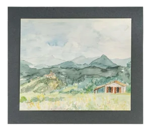 Mountain Landscape, Watercolour on Paper