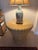 Contemporary Vintage Woven Wicker Pedestal Side Table With Glass Top For Sale - Image 3 of 5