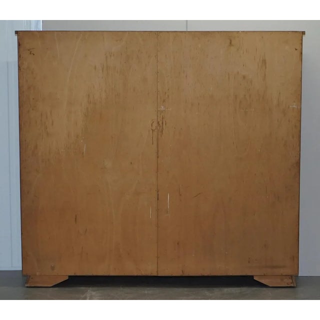 Matching English Oak Library Study Bookcases with Glazed Doors, Set of 2 For Sale - Image 15 of 18