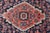 Textile Antique Persian Serapi-Heriz Rug With Geometrics Design in Midnight Blue 7'3"x11'0" For Sale - Image 7 of 12