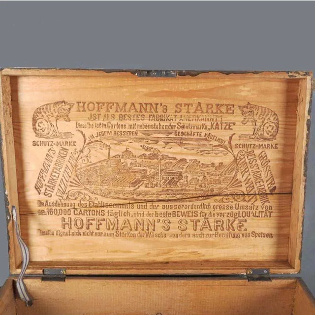 Wooden Box from Hoffmann's Stärke, 1920s For Sale - Image 3 of 6