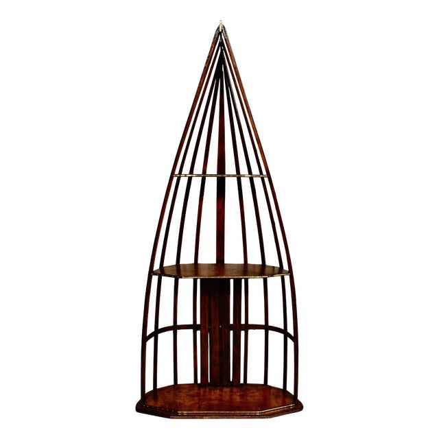 Vintage Skeleton Canoe Bookshelf by Blandford, 1940 For Sale