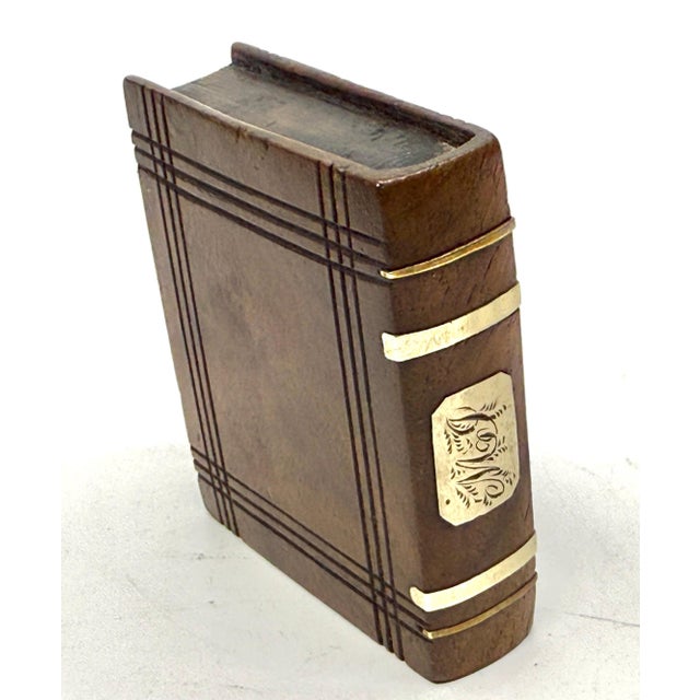 19th Century 19th Century 3 Horn, Wood and Silver Match Safes or Trinket Boxes For Sale - Image 5 of 18