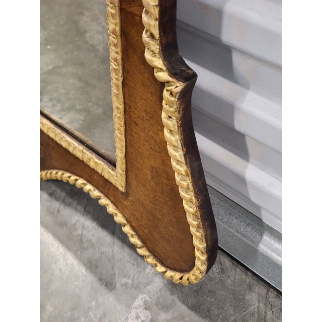 Antique Georgian Style Mahagony Giltwood Mirror For Sale - Image 14 of 16