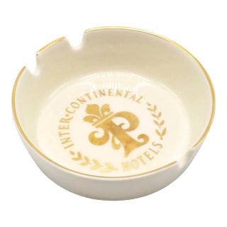 Intercontinental Hotel Paris Ceramic Ashtray For Sale