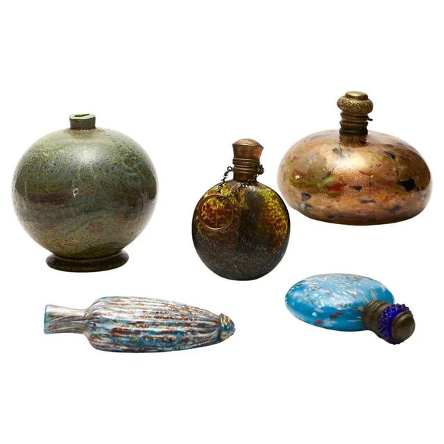 Late 19th Century Venetian Sent Bottles from Artistica Barovier, Set of 5 For Sale - Image 14 of 14