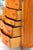Brown Magnificent Vintage French Provincial Louis XV Rococo Satinwood & Burl Wood Tall Boy Chest For Sale - Image 8 of 16