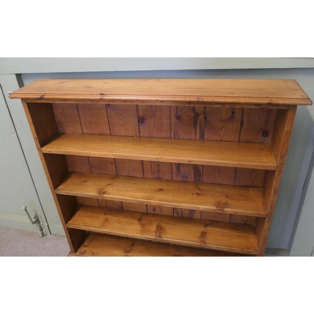 1960s Golden Pine Open-Front Bookcase, 1960 For Sale - Image 5 of 7