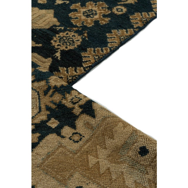 Modern Antique Circa 1920 Blue Malayer Hand Knotted Rug 2'8 X 6'10 For Sale - Image 3 of 12