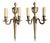 Large Louis XVI Style 2-Light Wall Sconces, 1880s, Set of 2 For Sale