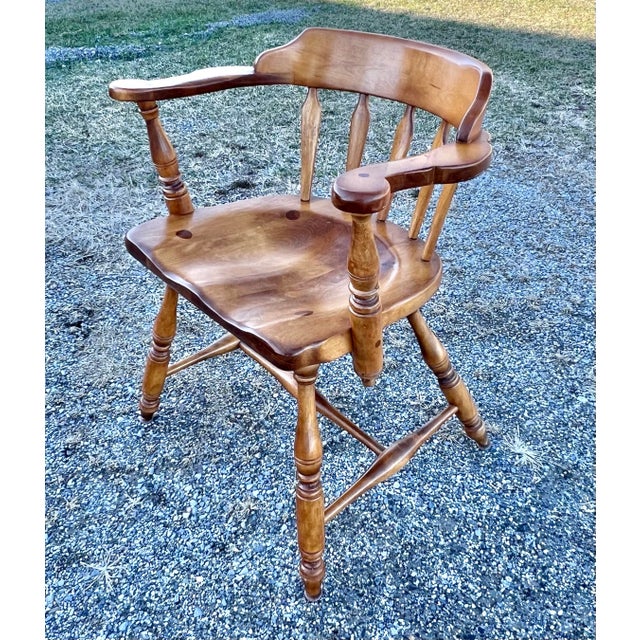 Cushman of Vermont J B Van Sciver Arrowback Windsor Captains Chairs - Set of 6 For Sale - Image 4 of 12