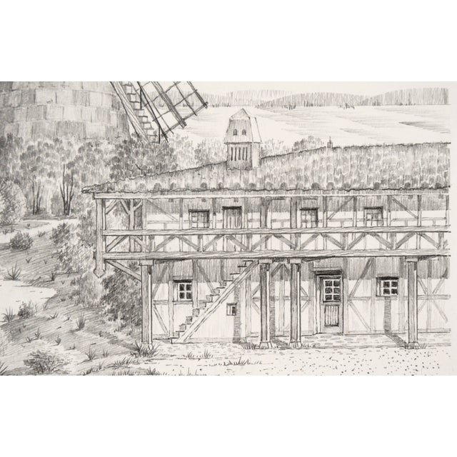 Cal Nord, Denmark - Hyper Realistic Windmill Illustration by M Mayer For Sale - Image 10 of 12