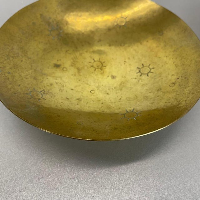Bauhaus Brass Shell Plates from Hayno Focken, Germany, 1950s, Set of 2 For Sale - Image 9 of 18