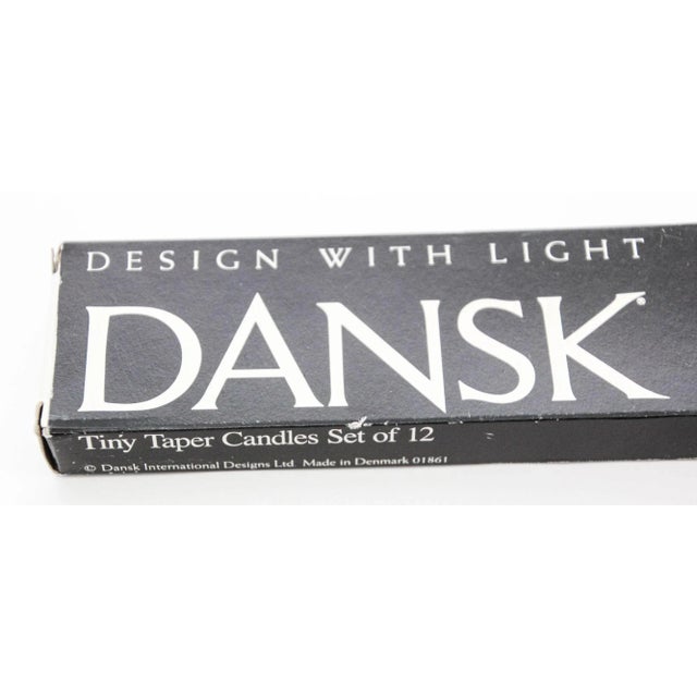 Vintage Dansk 16" Purple Tiny Taper Candles Set of 11 in Box For Sale - Image 12 of 12