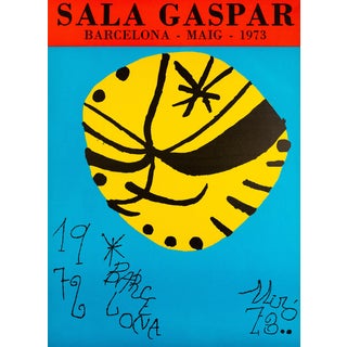 Joan Miro, Galeria Gaspar Poster, 1973, Lithograph For Sale