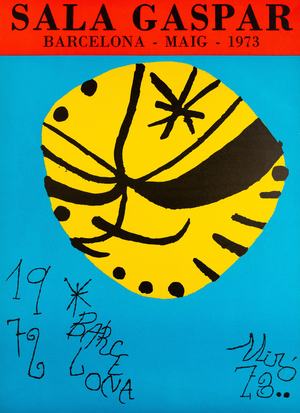Joan Miro, Galeria Gaspar Poster, 1973, Lithograph