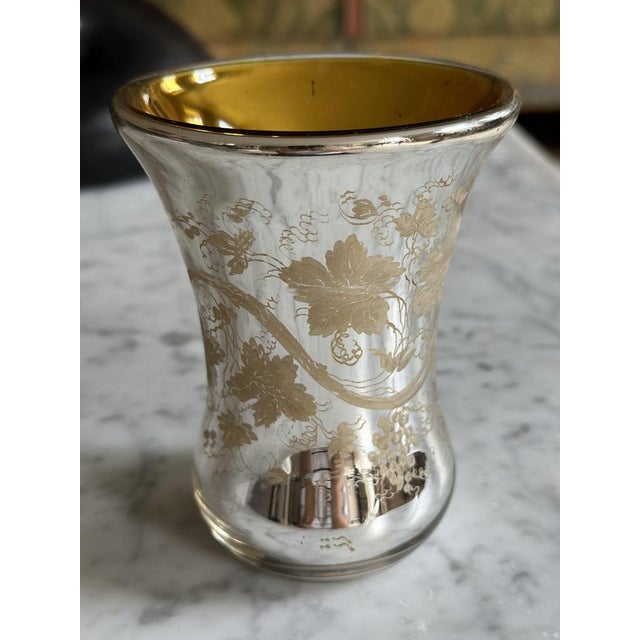 Bauernsilber Glass Cup, Germany, 1880s For Sale - Image 4 of 12