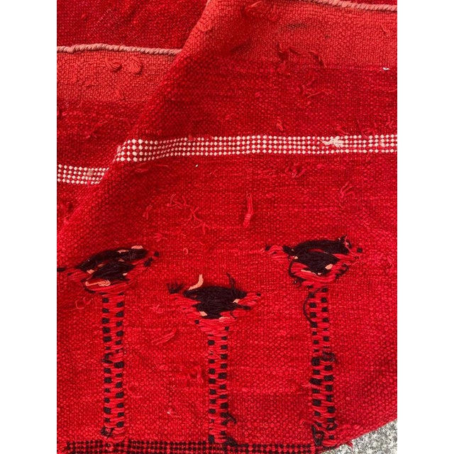 Vintage Silk and Cotton Moroccan Kilim Rug, 1950s For Sale - Image 17 of 18
