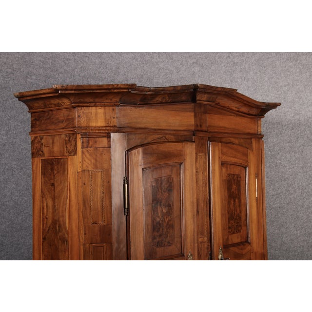 Baroque Cupboard in Walnut Inlay, 1780s For Sale - Image 18 of 18