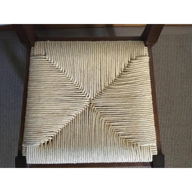 Rustic Walnut Chairs, Italy, 1970s, Set of 6 For Sale - Image 6 of 16