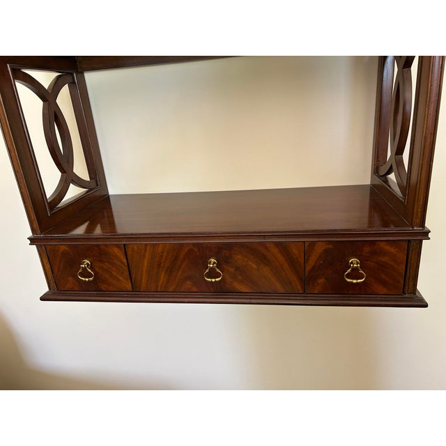 Maitland - Smith 1980s Henrietta Spencer-Churchill for Maitland-Smith Hanging Wall Cabinet For Sale - Image 4 of 9