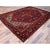 1960s Red Vintage Persian Heriz Rug For Sale - Image 4 of 12