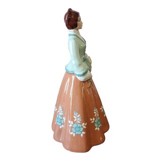 Vintage Mid Century Modern Zaida S-Quire Ceramics of Ca Woman Figurine C1950s For Sale