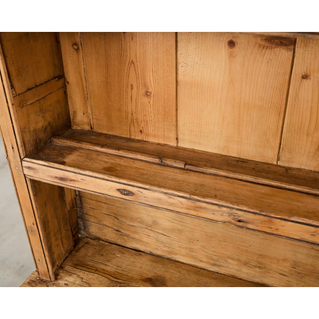 19th Century Country English Farmhouse Pine Kitchen Dresser For Sale - Image 10 of 18