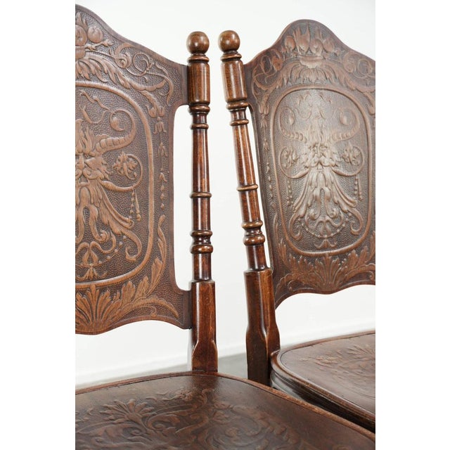 Antique Late 18th Century Art Nouveau Style Bentwood Bistro Chairs, Set of 4 For Sale - Image 11 of 14