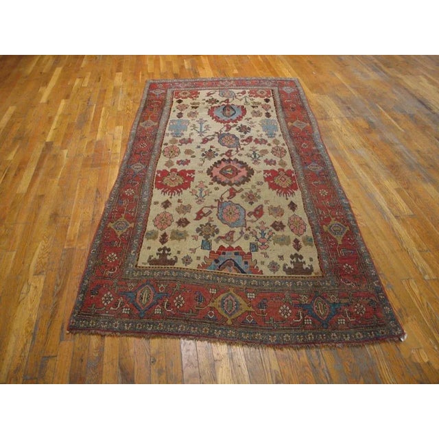 19th Century W. Persian Bijar Carpet With Harshang Pattern (4'4" x 9'-132 x 274)