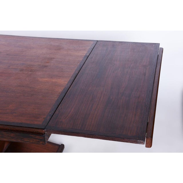 Art Deco Folding Table in Wengé, France, 1920s For Sale - Image 9 of 16