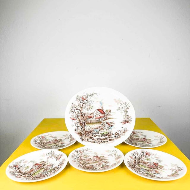Dessert Service from Spring Johnson Bros, England, Set of 6 For Sale - Image 6 of 6