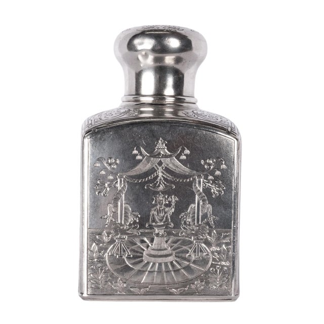 Antique Russian Imperial Silver Chinoiserie Tea Caddy Gustav Klingert Moscow For Sale In Portland, OR - Image 6 of 12