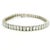 Metal 1990s 18k White Gold 16.32 Carat Emerald Cut Diamond Tennis Bracelet For Sale - Image 7 of 11