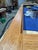 Red Handcrafted Solid Red Oak Architectural Storm Door For Sale - Image 8 of 12