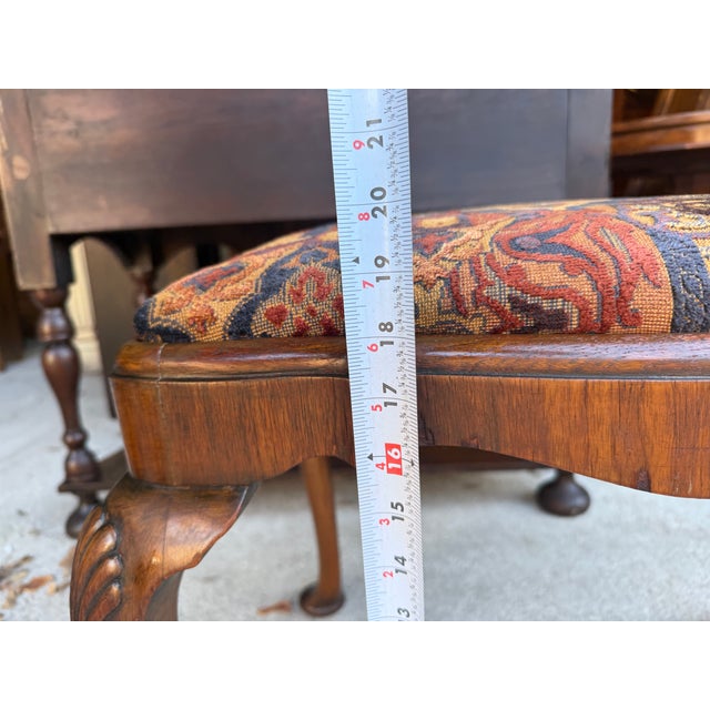 Early 20th Century Antique French Walnut Footstool For Sale - Image 10 of 17