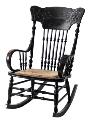 Antique Art Nouveau Rocking Chair