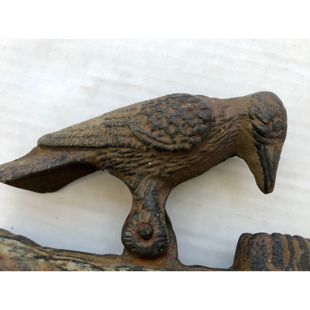 Vintage Cast Iron Woodpecker Door Knocker Chairish