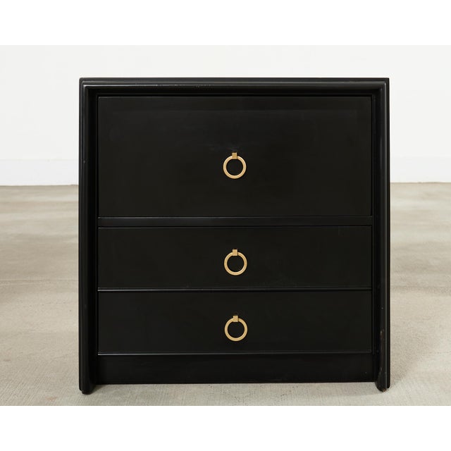 Pair of Paul Frankl for John Stuart Lacquered Nightstands For Sale In Sacramento - Image 6 of 12