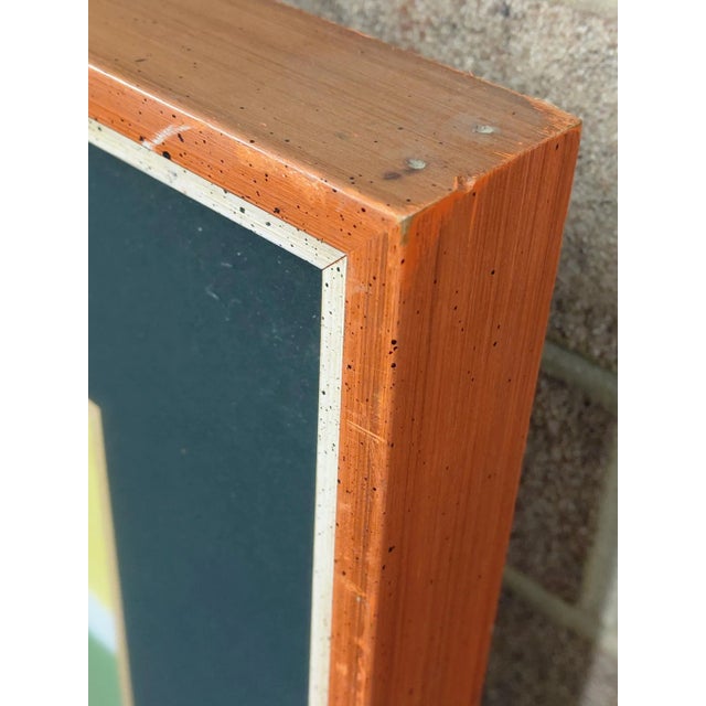 Wood Framed Signed Osvaldo Gutiérrez "Untitled" Mix Media For Sale - Image 7 of 11