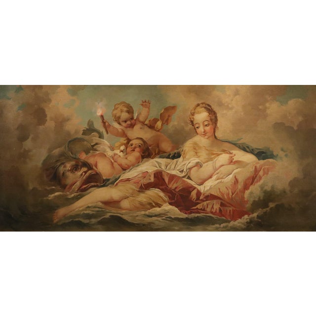 Rococo Cerchia Di Francois Boucher, the Birth of Venus Boucher, 1770, Oil on Canvas For Sale - Image 3 of 14