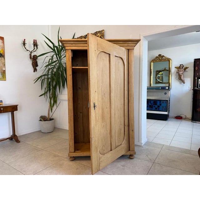 Brown Antique Gründerzeit Farmhouse Cupboard For Sale - Image 8 of 12