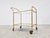 Hollywood Regency Vintage Brass Drinks Trolley, 1960s For Sale - Image 3 of 12