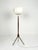 Brown Scandinavian Modern Swedish Teak Tripod Floor Lamp with Pleated Fabric, 1960 For Sale - Image 8 of 8