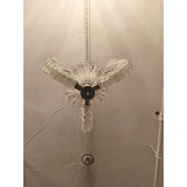 Silver Mid-Century Barovier and Toso Chandelier For Sale - Image 8 of 10